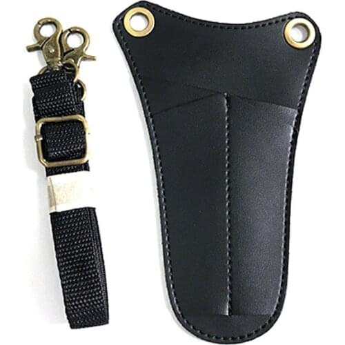 1PC New Clips Comb Case Hairdressing Barber Hair Scissor Holster Pouch Holder Tool Salon Waist Pack PU Leather Hair Scissor Bag