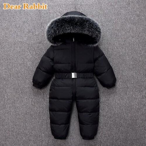 -30 degree Russian winter childrens clothing down jacket boy outerwear coat kids thicken Waterproof snowsuits baby Girl clothes