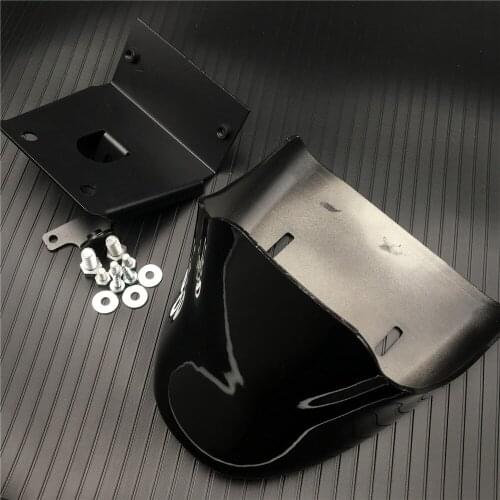 For Harley Davidson Sportster XL883 XL1200 2004-2014 XL 883 1200 Gloss Black Front Bottom Spoiler Mudguard Air Dam Chin Fairing