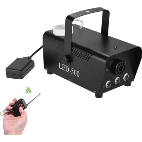 LED 500W remote control smoke machine red green blue mixed color fog machine stage special effects smoke generator stage sprayer