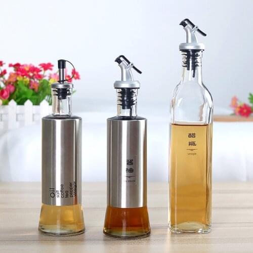 Herb & Spice Tools Kitchen Spice Rack Condiment Bottles Pepper Shakers Box Stainless Steel Oil Pot