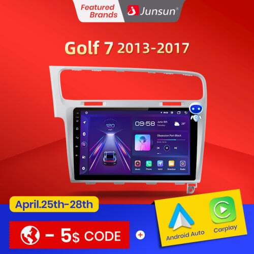 Junsun V1 2G+32G Android 10.0 RDS For Volkswagen Golf 7 2013-2017 Car Radio Multimedia Video Player Navigation GPS 2 din dvd