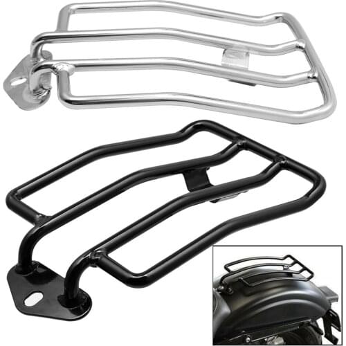 Motorcycle Rear Fender Luggage Rack Support Shelf Solo Seat For Harley XL Sportsters Iron 48 883 XL1200 2004-2019 Chrome Black