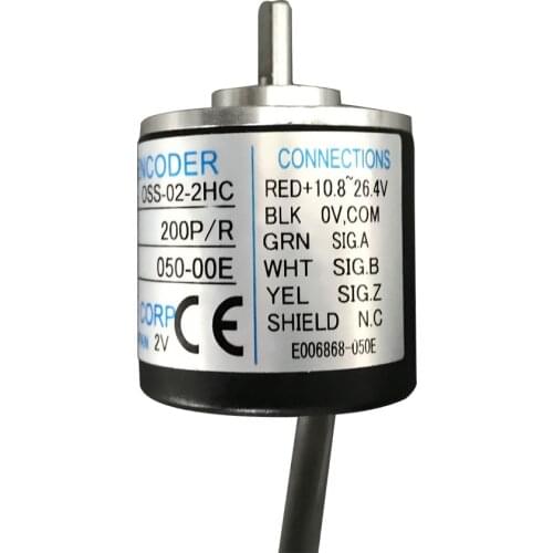 New 30mm outer size NEMICON mini encoder 4mm solid shaft encoder 100 200 360 500 pulse incremental encoder sensor OSS-02-2HC