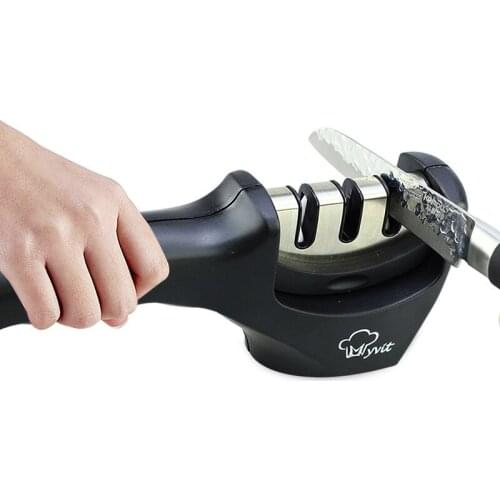 Knife Sharpener 3 Stages Professional Whetstone Kitchen Sharpening Stone Tungsten Diamond Ceramic Grinder Chef Accessories Tool