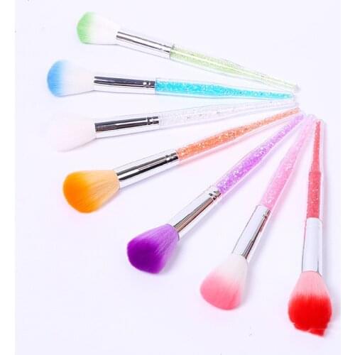 1pc Nail Brush Tools File Nail Art Care Manicure Pedicure Soft Remove Dust Small Angle Cleaner Acrylic&UV Powder Remover Brush