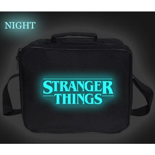 Stranger Things Portable Thermal Lunch Bags for Women Kids Men Food Picnic Cooler Box Large Capacity Insulated Tote Bag Storage