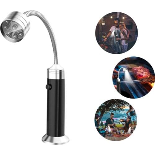 Holiday Emergency Light Flexible Hose Barbecue Lamp With Magnet Work Light Desk Lamp Emergency Outdoor BBQ LED Lighting Dropship