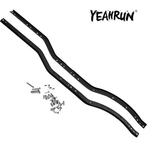 1pair Stainless Steel Chassis Frame Rails for Axial SCX10 1/10 RC Crawler Car