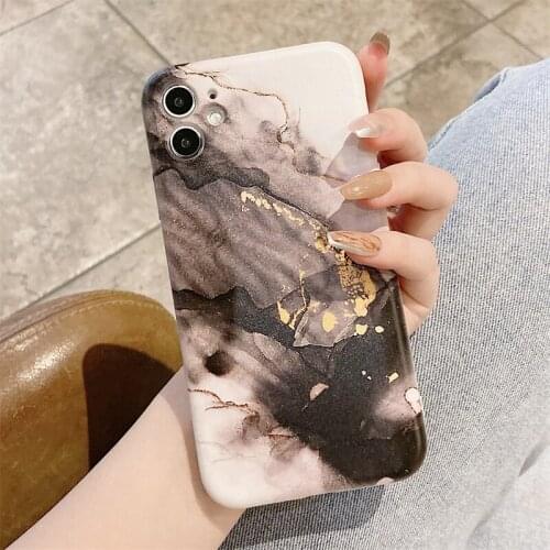 Watercolor Ink Marble Painting Case For Xiaomi Redmi 9T 9A 9AT 9C NFC Note 10 9 8 Pro 10T 7 8T 10S 9S 5 Soft Silicone Cover Case