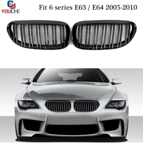 Replacement Front Grill For BMW E63 E64 2005 - 2010 2-Door Coupe Convertible Cabriolet Front Bumper Grille Mesh 630i 650i M6