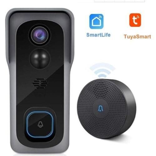 Wholesale 2 Mega pixel smart doorbell tuya with indoor chime and 32g sd card video doorbell for outdoor