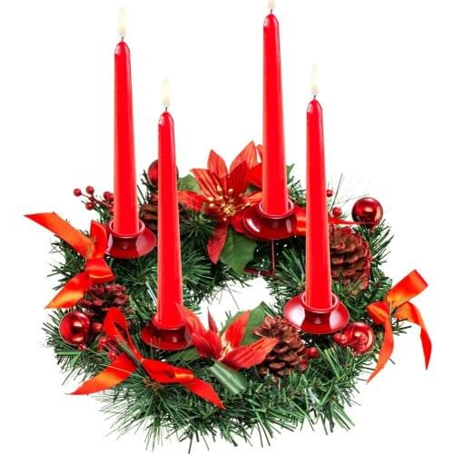 Party Wreath Home Decor Artificial Flower Vine Circle Dried Flowers Easter Decoration 12 inch Festival 30cm Candlestick Garland