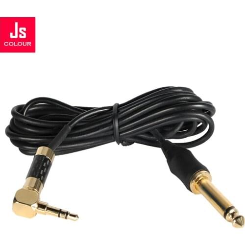 Tattoo Clip Cord Switch 2m Black Thin Power Hook Line Cable Bent and Straight for Conversion Kit Tattoo Machine Pen Accessories