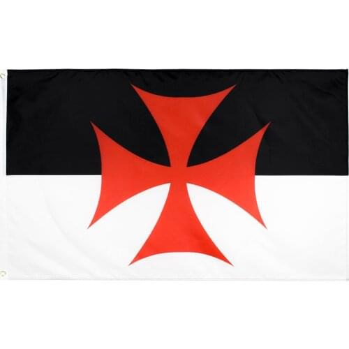 3x5 fts Roman Catholic Church Knights Templar Flag