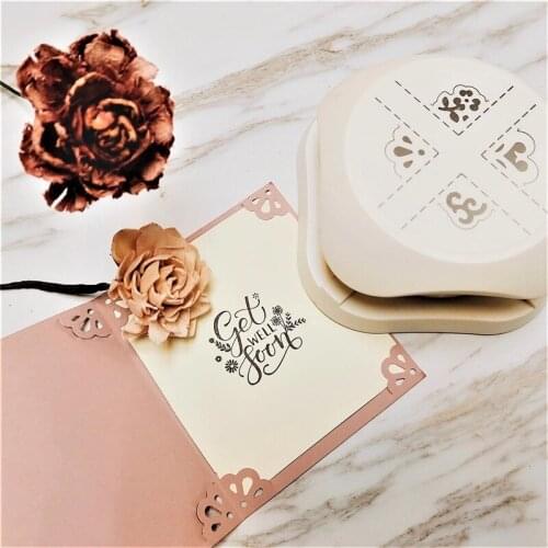 ALI Paper Art 4-in-1 styling puncher, label rounder, bookmark corner decorator, DIY wedding card puncher diary scrapbook tool