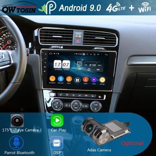 10.1" IPS 8Core 4G+64G Android 9.0 Car DVD Player For Volkswagen Golf 7 VII VW Golf MK7 R 2013-2019 GPS Radio DSP CarPlay Parrot
