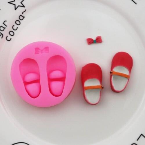 Butterfly Doll Shoes Silicone Mold Handmade di jiao mo Fondant Cake Mold XGY-269