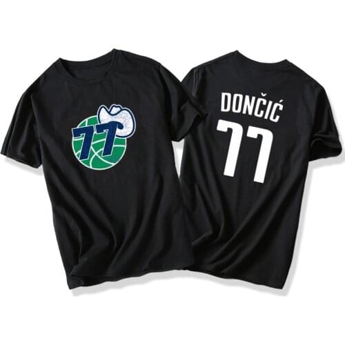 Luka Doncic Basketball T-Shirt Cotton TShirt NO.77 Doncic TShirts Casual Summer Sports TShirt Hip Hop Streetwear Harajuku Shirts