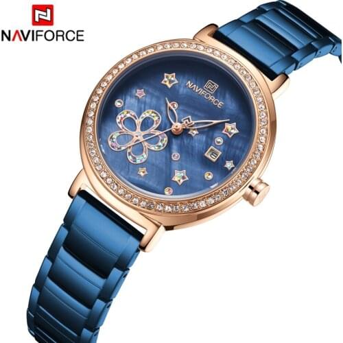 NAVIFORCE Brand Watch Women Fashion Casual Waterproof Quartz Ladies Dress Watches Mesh Belt Relogio Feminino New 2020 Paper 20