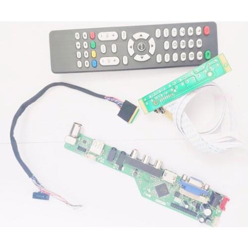 For HSD101PFW2-A01/A02 1024*600 10.1" VGA+HDMI-Compatible+AV+USB+RF T.V53 screen controller drive board PC LVDS 40Pin WLED