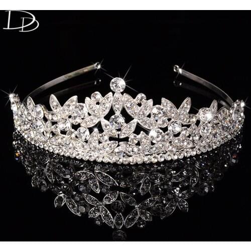 DODO Luxury Austrian Crystal Tiara Jewelry Women Bridal Diadem Princess Crown Wedding Hair Accessories tocados para novias HF031