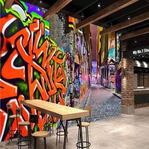 Dropshipping Colomac Graffiti Wallpaper Modern Art Street Decoration Mural Waterproof Wallpaper Bedroom Papel Pintado De Pared