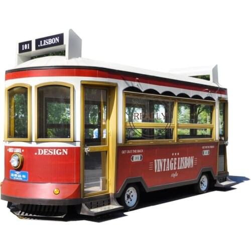 Electric snack truck mobile hot dog street shop 5m food cart