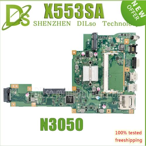 KEFU X553SA For ASUS X553SA x503S F553S X503SA F553SA Laptop Motherboard X553SA Mainboard N3050 work 100
