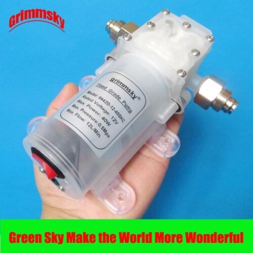 Max. 12L/Min. big flow rate with On/Off button and DC jack 12v 40w food grade electric transfer pump