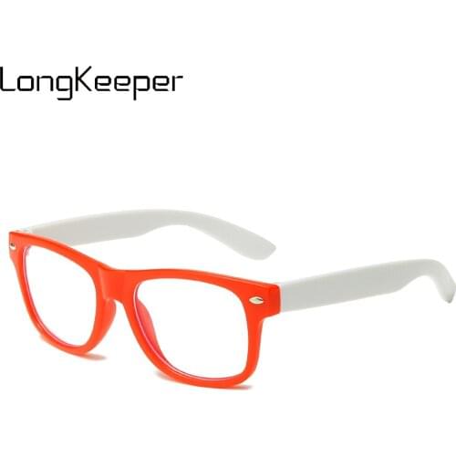 Fashion Anti blue Light Kids Glasses Children Square Optical Frame Eyeware Boy Girls Colorful Clear Lens Computer Eyeglasses