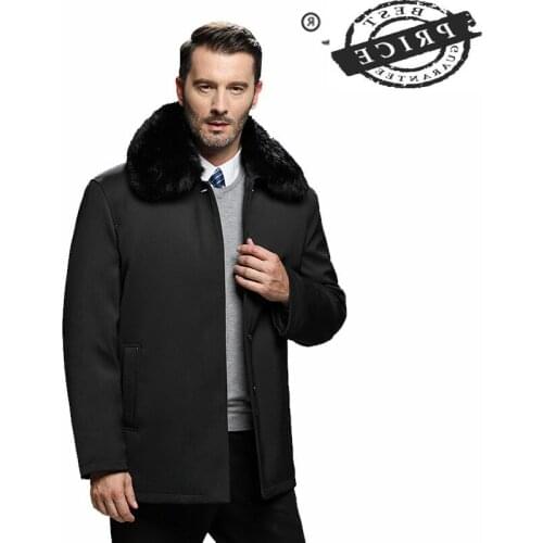 Size Winter Plus Mens Down Jacket+Fox Fur Collar 2021 Fashion Business Casual Duck Down Coat Men Thick Warm Casaco W12aa