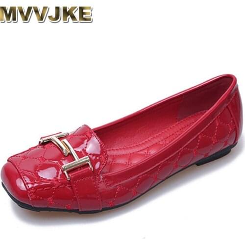MVVJKENew Arrival Creepers Harajuku shoes spring shoes women patent leather ladies flat shoes tenis feminino for office boat sho