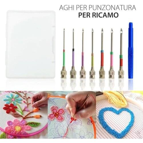 Punch Needle Set Punching Needles for Simple Embroidery DIY Sewing Craft Tool SCVD889