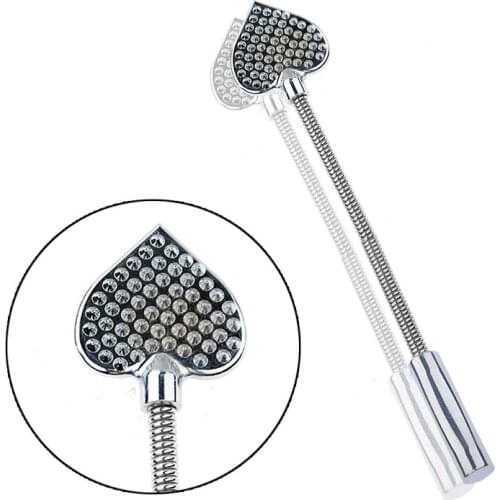 Stainless Steel Heart Shape Spanking Paddle Flirting slave BDSM Bondage Flogger Sex Toys For Women Adults SM Games Butt Pat