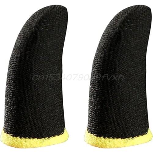 1Pair Carbon Fiber Finger Sleeve Non-slip Breathable Gaming Gloves for iphone