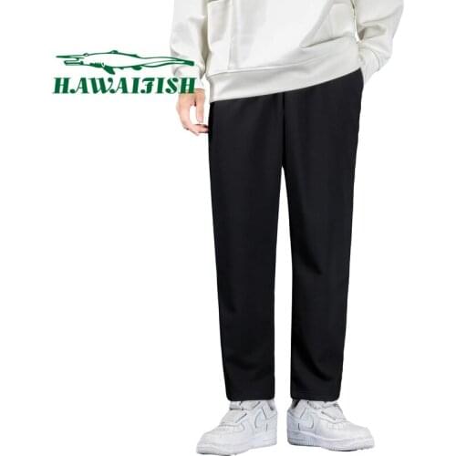 2021 spring new style pure cotton casual straight trousers Korean version of the trend loose sweatpants thin mens harem pants