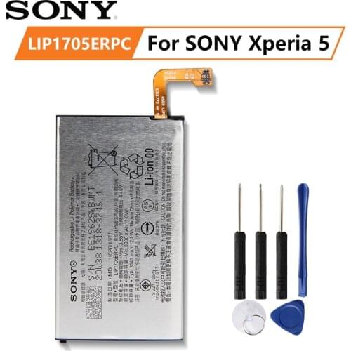 Original SONY Battery For SONY Xperia 5 LIP1705ERPC 3140mAh Authentic Phone Replacement Battery
