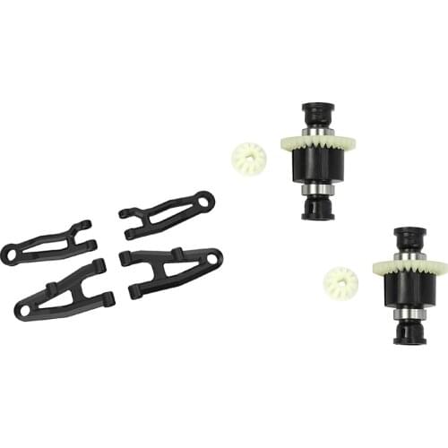 4Pcs Front Upper & Lower Arm for SG 1603 SG 1604 SG1603 SG1604 1/16 & 2Pcs RC Car Differential Assembly