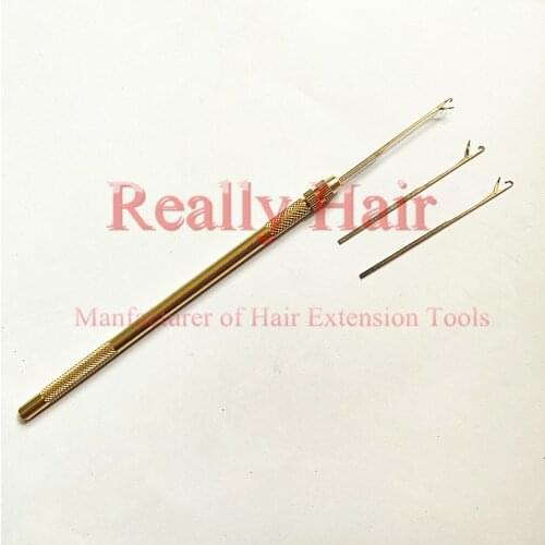 Professional copper handle catch hair crochet, large, medium and small models of Crochet can be replaced
