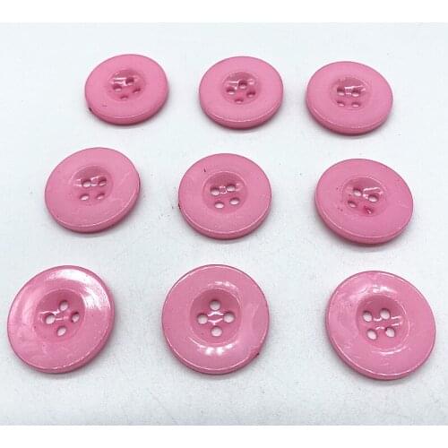 New 10--20mm Four Eyes Wide Edge Resin Button Shirt Button Children Hand Painted Color DIY Flower Material Wide Edge # 13
