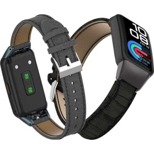 For Honor Band 6 Strap Genuine Leather Wrist Strap for Huawei Band 6 Pulseira Leather Wristband Honor Band6 Accessories