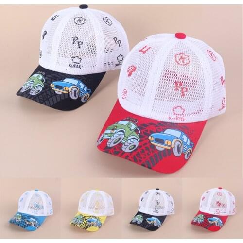 Summer Girl Hat Outdoor High Quality Children Sun Hat Baseball Cap Breathable Cartoons Pattern Boys Girls Kids For Dropshipping
