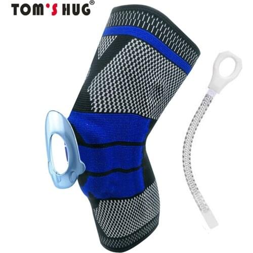 Toms Hug Silicon Spring Knee Pads Support 1 Pair Meniscus Kneepad Patella Protector Leg Arthritis Injury Gym Sleeve knee Brace