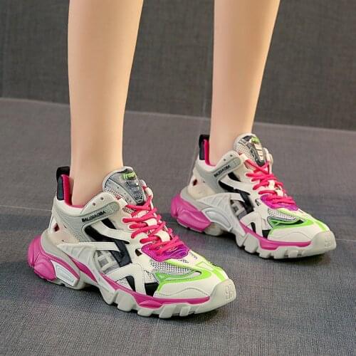 Koovan Summer Womens Sneakers 2020 Autumn Orange Trend Single Mesh Hollow Breathable Thin Shoes For Girls Women