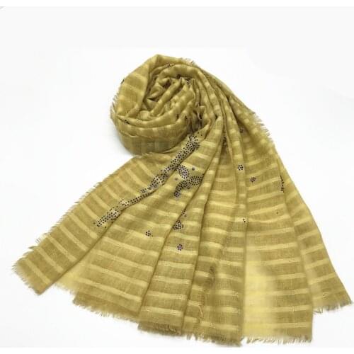 Women scarf hot blue diamond hijabs viscose solid shawl muslim New design plain head wraps elegant scarves fast ship 10pcs/lot