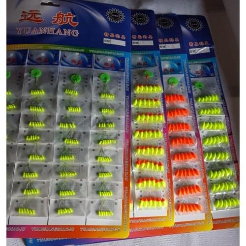 240pcs (40packs) Seven-star Float Mixed color Carp Fishing Float Accesories Pesca Fishing Buoys Large Medium Small Size J006