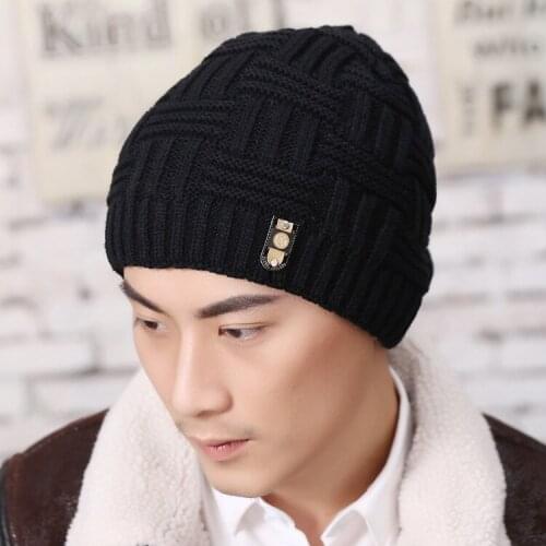 Brand Skullies Beaines Knitted Hat Men Winter Hats For Women Men Fashion Bonnet Mask Warm Thick Fur Cap Male Beanie Hat