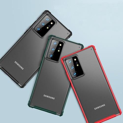For Samsung Galaxy Note 20 Ultra Case Hard PC Matte Transparent shockproof protect Back Cover Case for samsung note 20 20ultra