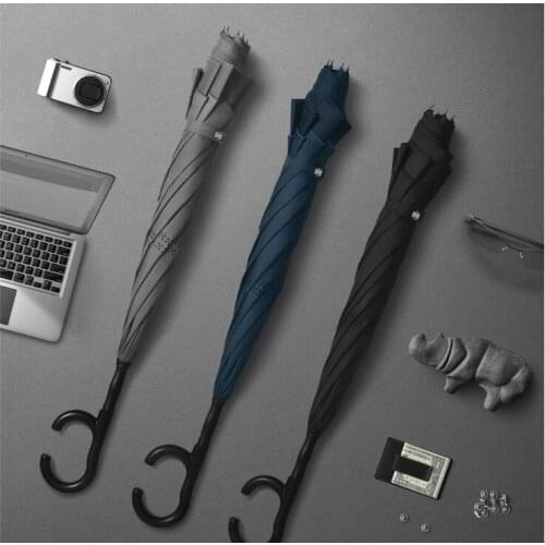 Business Adult Umbrella Long Handle Windproof Uv Protection Fashion Outdoor Umbrella Large Sombrilla Playa Rain Gear BD50UU